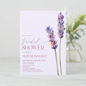 Invitation Élégante Fête des mariées de Plante de la branche  (Debout devant)