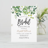 Invitation Elégante Fête des mariées de printemps du jardin b (Debout devant)