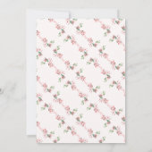 Invitation Élégante Fête des mariées de rêve rose Sakura sans (Dos)