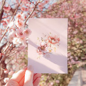 Invitation Élégante Fête des mariées de robe florale Boho ros