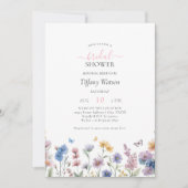 Invitation Elégante Fête des mariées de verdure Fleur sauvage (Devant)