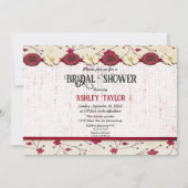 Invitation Elégante Fête des mariées d'été à la charpente flo (Devant)