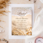 Invitation Elégante Fête des mariées d'été Ocean Beach