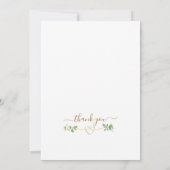 Invitation Élégante Fête des mariées d'Eucalyptus (Dos)