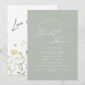 Invitation Élégante Fête des mariées d'ivoire et d'or de char (Devant / Derrière)