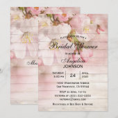 Invitation Elégante Fête des mariées en fleurs de cerisier ru (Devant / Derrière)