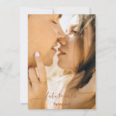 Invitation Élégante Fête des mariées en terre cuite à arc fle (Dos)