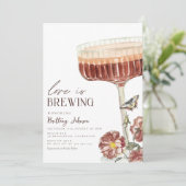 Invitation Elégante Fête des mariées Espresso Martini (Debout devant)