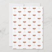 Invitation Elégante Fête des mariées Espresso Martini (Dos)