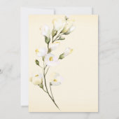 Invitation *~* Elégante Fête des mariées fleurie Rose de plag (Dos)