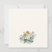 Invitation Élégante Fête des mariées florale (Dos)