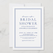 Invitation Elégante Fête des mariées florale aux oiseaux de C (Devant)