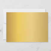 Invitation Elégante Fête des mariées Florale Boho Or (Dos)