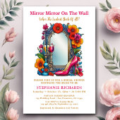 Invitation Élégante Fête des mariées florale de chaussures mi