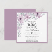 Invitation Élégante Fête des mariées florale de printemps (Devant / Derrière)
