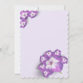 Invitation Élégante Fête des mariées florale Lilac I Arch vio (Dos)