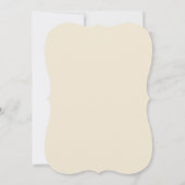 Invitation Elégante Fête des mariées Florale or blanc (Dos)