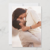 Invitation Élégante Fête des mariées florale rose (Dos)