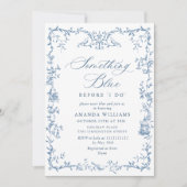 Invitation Elégante Fête des mariées florale victorienne orné (Devant)