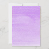 Invitation Élégante Fête des mariées florale violette victori (Dos)