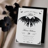 Invitation Élégante Fête des mariées gothique