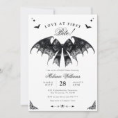 Invitation Élégante Fête des mariées gothique (Devant)