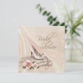 Invitation Elégante Fête des mariées ivoire (Debout devant)