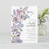 Invitation Elégante Fête des mariées Lilac (Debout devant)