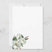 Invitation Élégante Fête des mariées Magnolia (Dos)