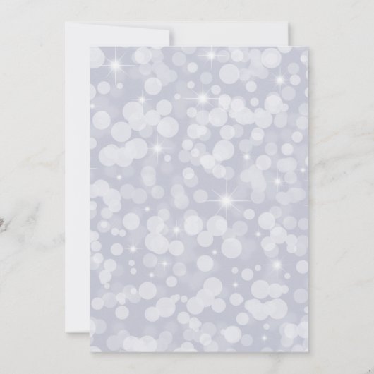 Invitation Élégante Fête des mariées Mariage en argent (Dos)