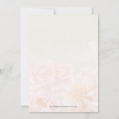 Invitation Élégante Fête des mariées Mariage romantique (Dos)