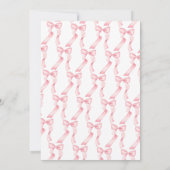 Invitation Élégante Fête des mariées Martini à la botte rose  (Dos)