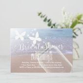 Invitation Elégante Fête des mariées Mason Jar & Butterfly Be (Debout devant)