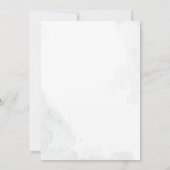 Invitation Elégante Fête des mariées minimaliste Eucalyptus (Dos)