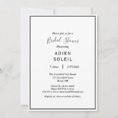 Invitation Élégante Fête des mariées moderne (Devant)