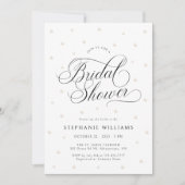 Invitation Elégante Fête des mariées perles (Devant)