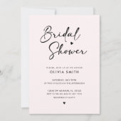 Invitation Élégante Fête des mariées photo moderne (Devant)