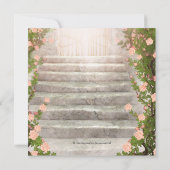 Invitation Élégante Fête des mariées Rose Garden Bride (Dos)