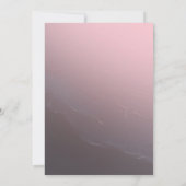 Invitation Élégante Fête des mariées Rose Gold (Dos)