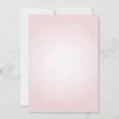 Invitation Elégante Fête des mariées rose pâle Boho Pampas Gr (Dos)