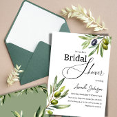 Invitation Elégante Fête des mariées simple en aquarelle