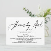 Invitation Élégante Fête des mariées simple par courrier (Debout devant)