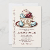 Invitation Elégante Fête des mariées Tea Party (Devant)