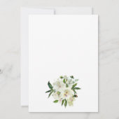 Invitation Elégante Fête des mariées végétale florale botaniq (Dos)