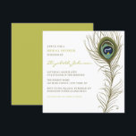 Invitation Elégante Fête des mariées Vintage Peacock Feather<br><div class="desc">Famille Invitation et amis à votre douche nuptiale avec cette invitation fantaisiste. Il dispose d'une élégante plumes de paon. Cette invitation en plumes de paon est parfaite pour gatsby et d'autres thèmes vintages de douche de nuptiale. Personnalisez en ajoutant le nom, la date, l'heure, le lieu et d'autres détails de...</div>