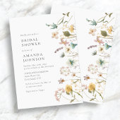 Invitation Élégante Fête des mariées Vintage pressée