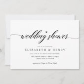 Invitation Élégante Fête des mariées Wedding shower Chic Coup (Devant)