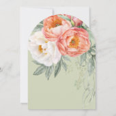 Invitation Élégante Fête des Mères Fleurs Féminines Brunch (Dos)