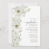 Invitation Élégante fête d'obtention du diplôme de verdure (Devant)