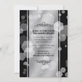 Invitation Élégante fête du 10e anniversaire du Mariage de Ti (Dos)